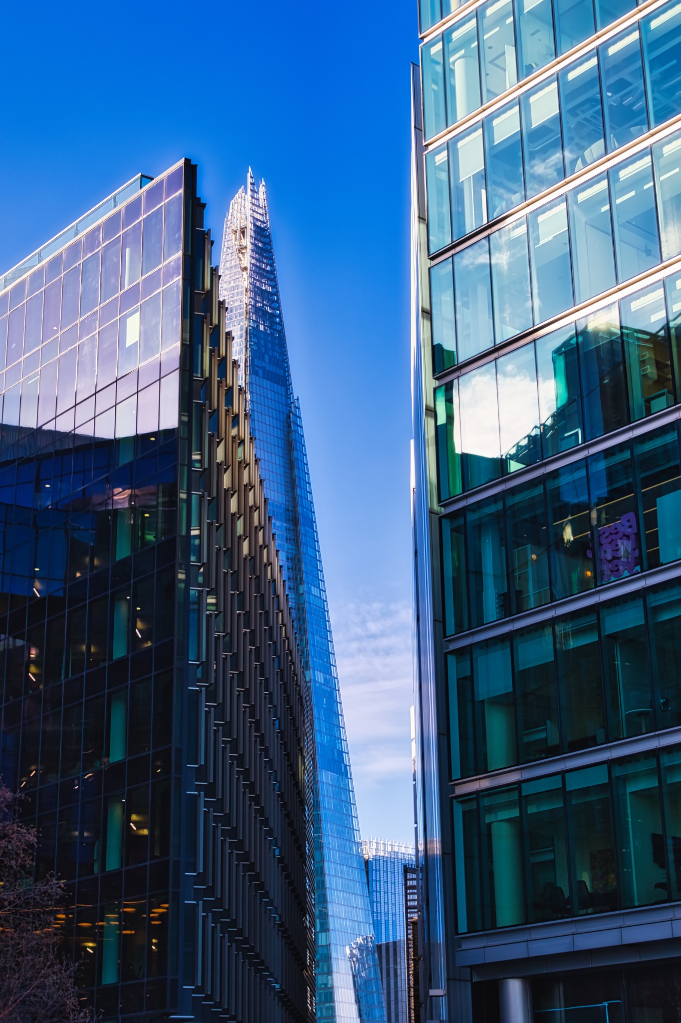 London Skyscrapers: Glass Facades and Shard