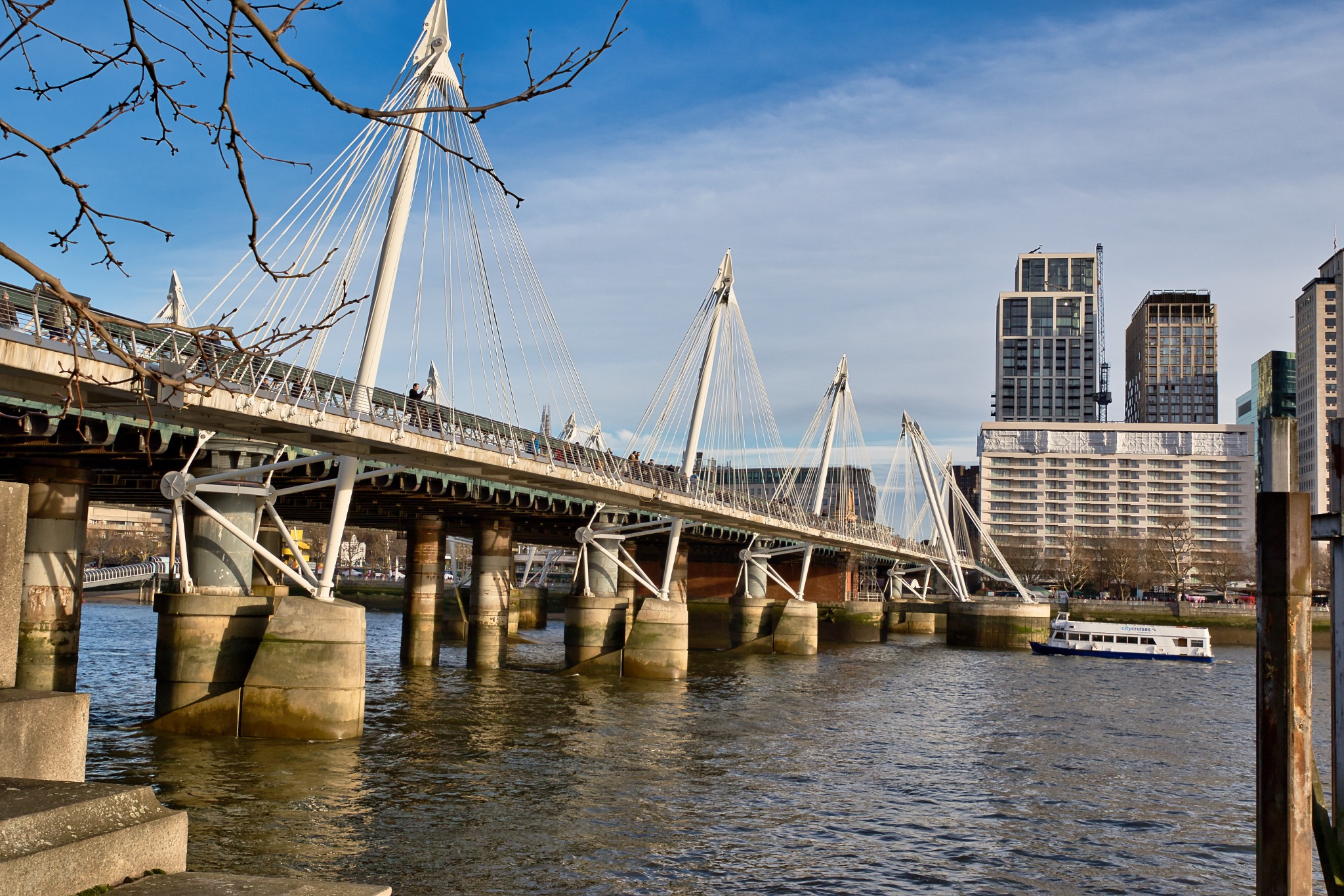 Millennium Bridge, London: View from South Bank
