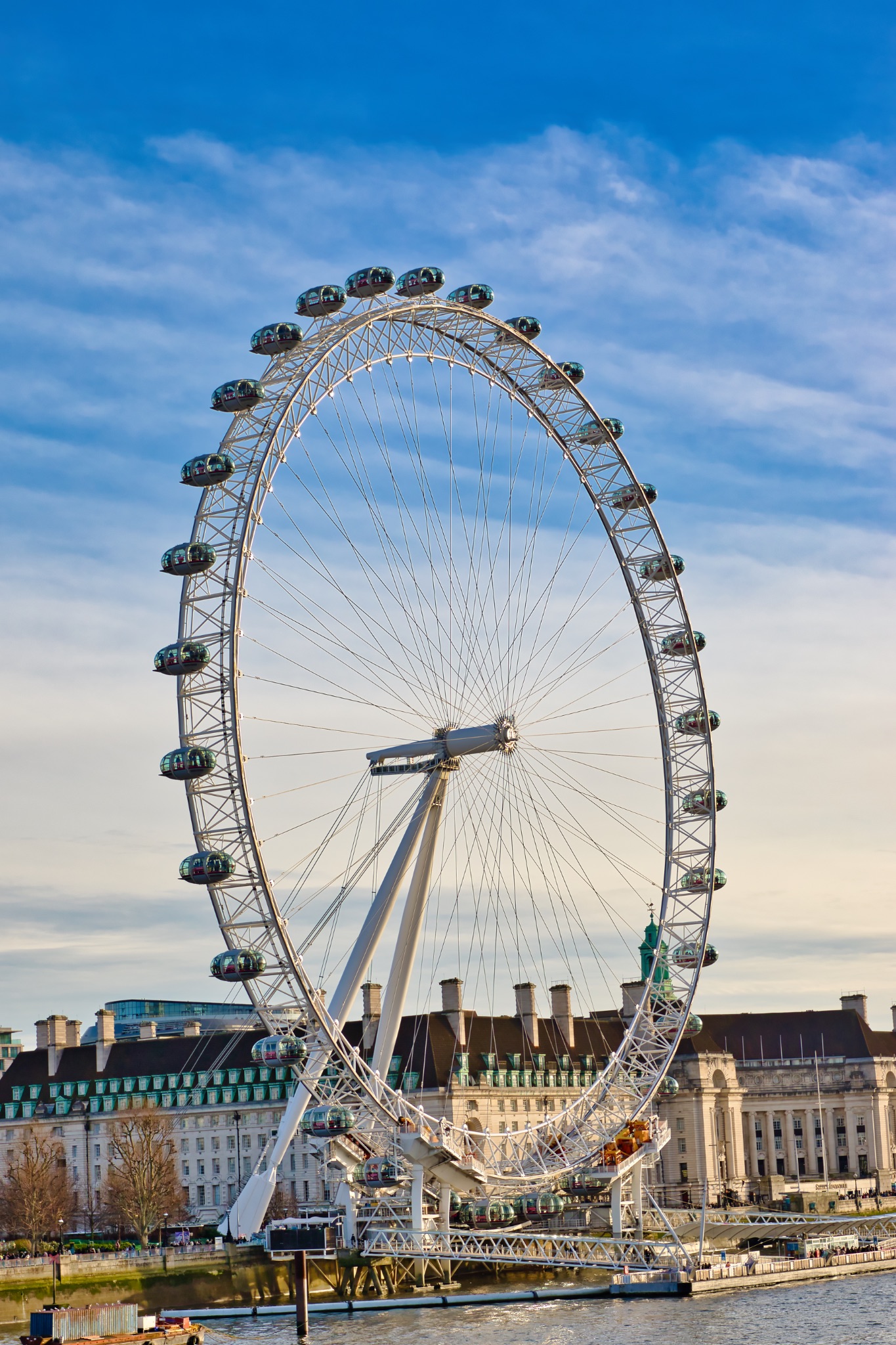 London Eye Ferris Wheel and Adjacent Buildings