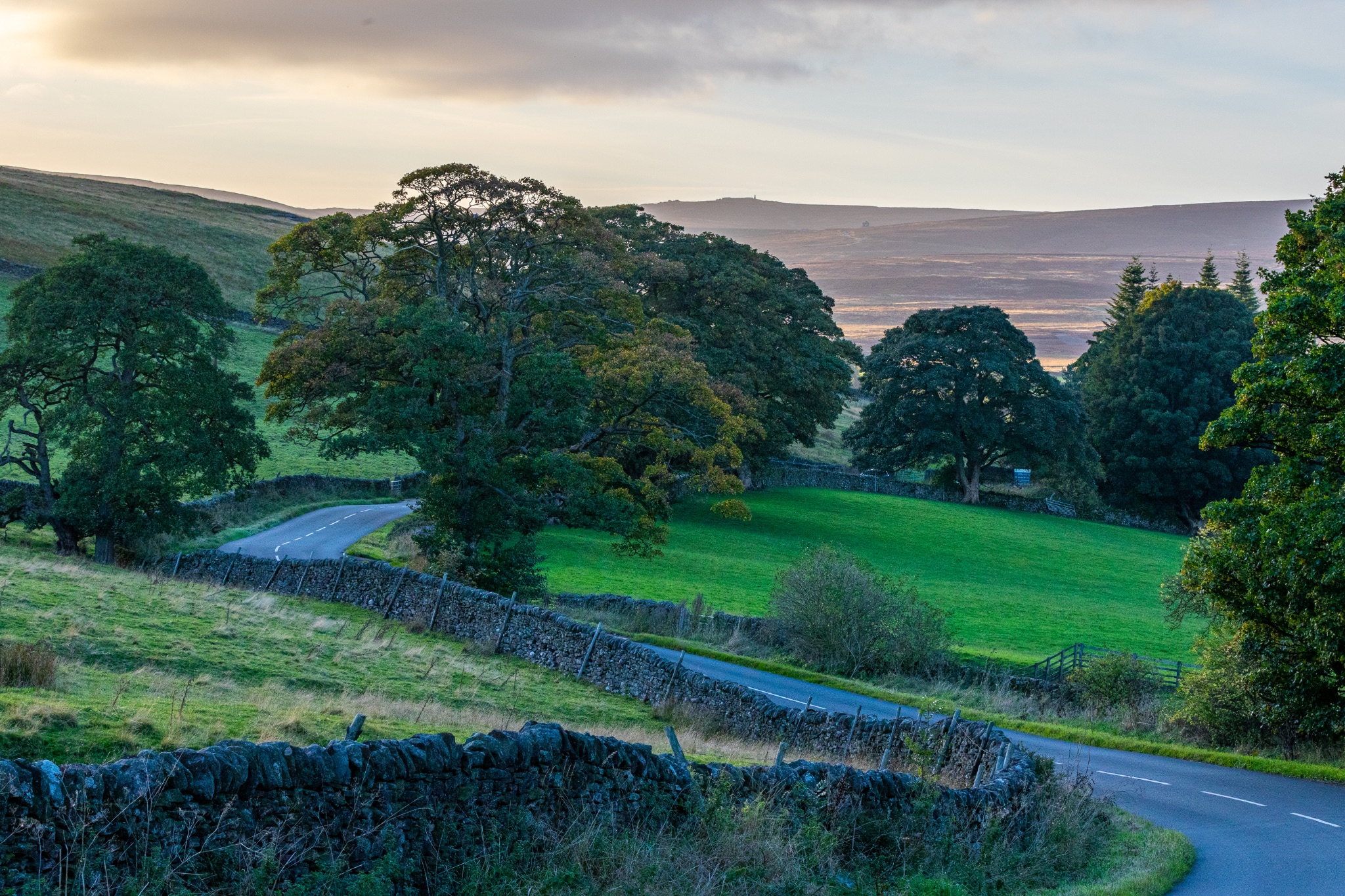Scenic view of the countryside roads